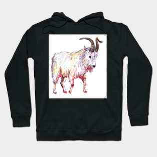 Mountain Goat drawing Hoodie